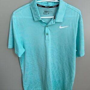 Nike Blue Polo Shirt Classic Athletic Design